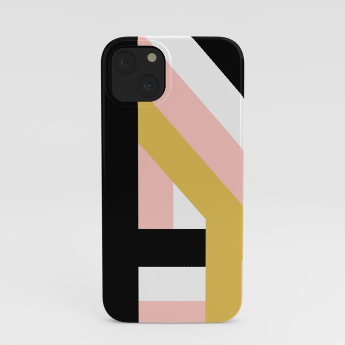 MODERN PINK LINES PATTERN iPhone Case