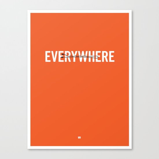Everywhere. Canvas Print