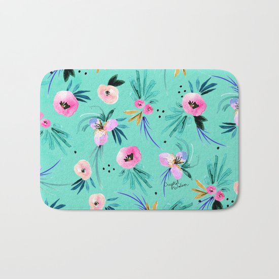 Calypso Floral Bath Mat