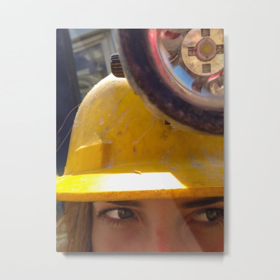 Shifty Work Metal Print