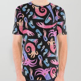 Ancient cephalopods All Over Graphic Tee