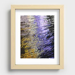 Abstract Lights on River Water in Japan 1 Recessed Framed Print