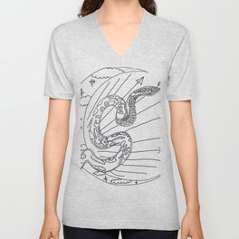 Snake V Neck T Shirt