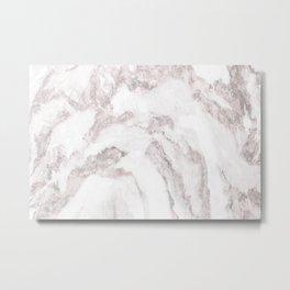 White Marble Mountain 011 Metal Print