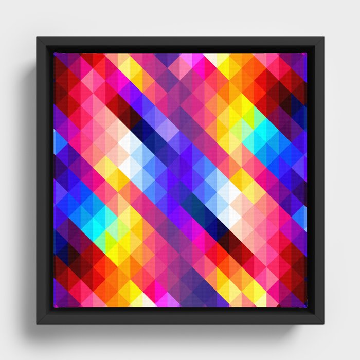 Colorful Life Framed Canvas