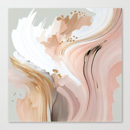 Rhythmic Pink Abstract Art Prints Modern Canvas Print