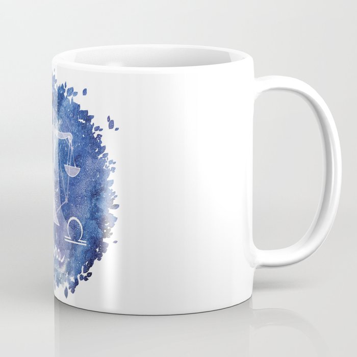 Libra Zodiac sign in a nebula Coffee Mug