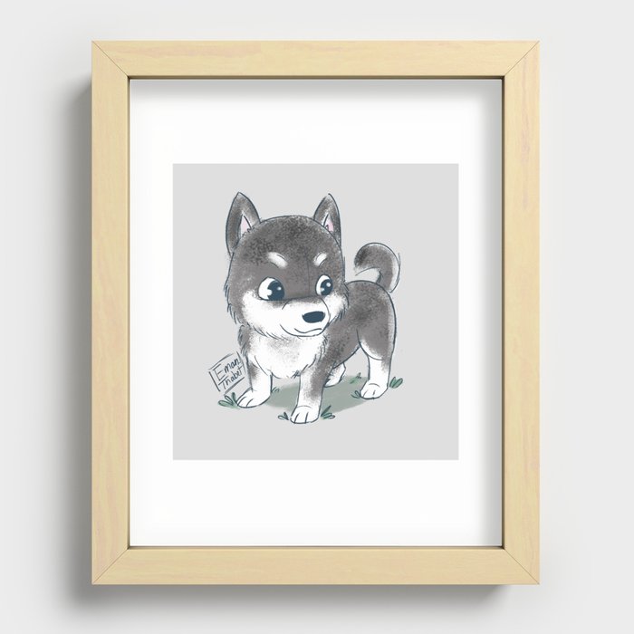 Puppy Recessed Framed Print