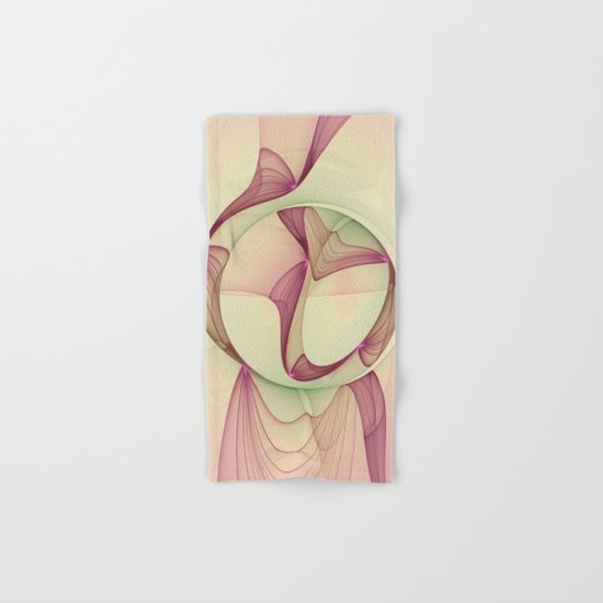 The Abstract Elegance, Modern Fractal Art Hand & Bath Towel