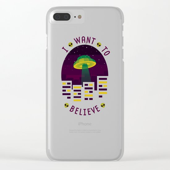 I WANT TO BELIEVE Clear iPhone Case
