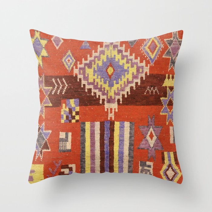 Moroccan Carpet Throw Pillow