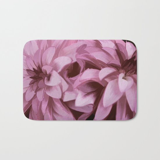 Just The Two Of Us - Painterly Dahlias Bath Mat