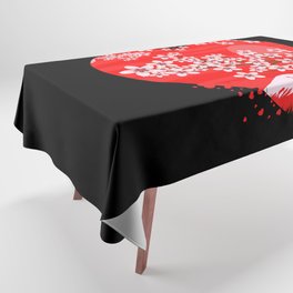 Cherry Blossom Heart Tablecloth