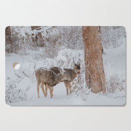 Oh Deer, It's Snowy Cutting Board