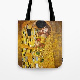 The Kiss Gustav Klimt Painting Tote Bag