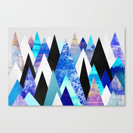 Blue Peaks Canvas Print