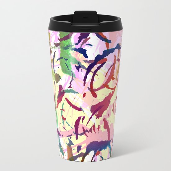 abstract roses silhouettes Travel Mug