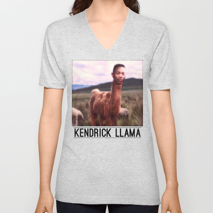 Kendrick Llama V Neck T Shirt