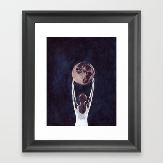 MIDNIGHT Framed Art Print