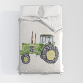 Green tractor print Kids Comforter