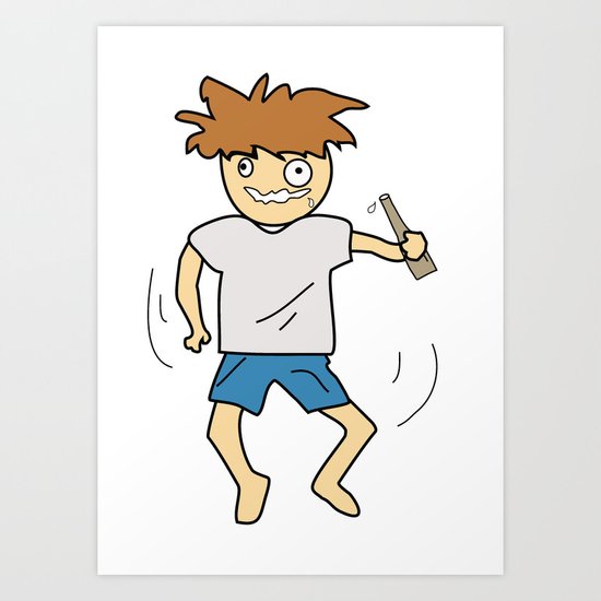 Drunk Art Print