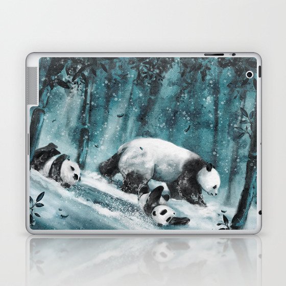 Panda Slide Laptop & iPad Skin