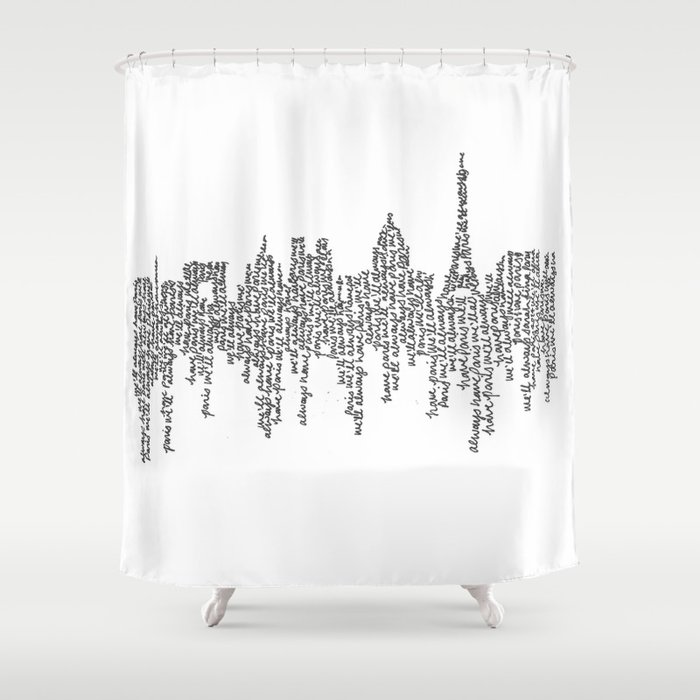 Paris Shower Curtain By Slhurd Society6 Paris Shower Curtain