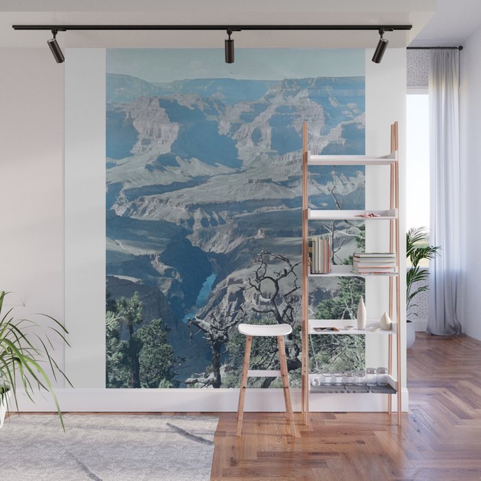 Colorado River at the Grand Canyon, South Rim, Bright Angel Trail by Christie Olstad Wall Mural