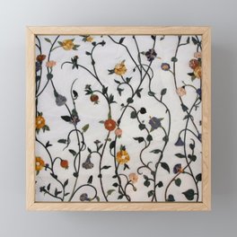 Floral Pattern Framed Mini Art Print