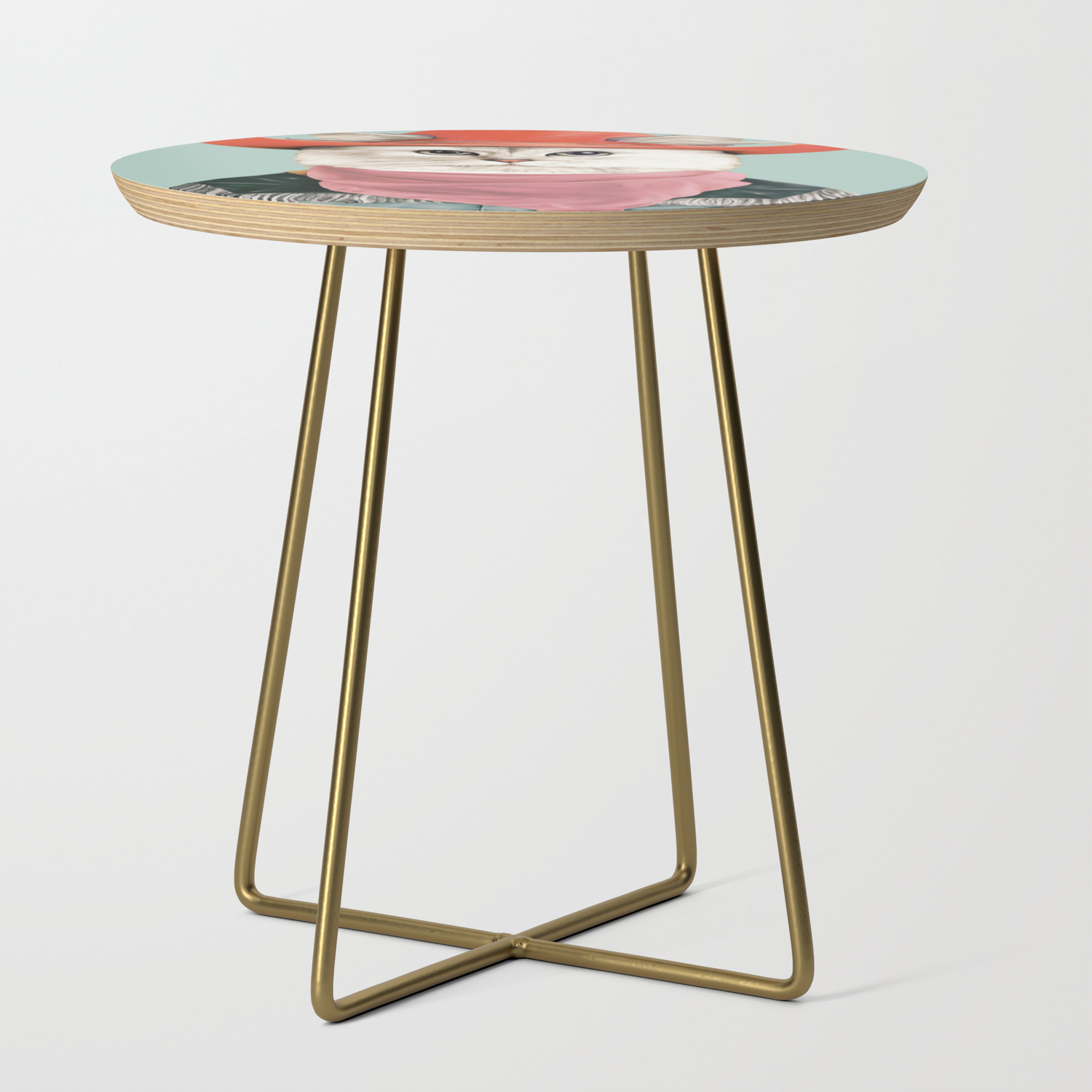 Rodeo Cat Side Table By Animalcrew Society6