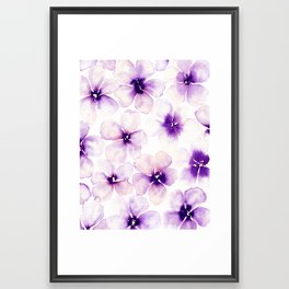 Gentle Violet Bloom 02 Framed Art Print