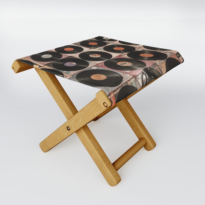 floor of vinyls  Folding Stool