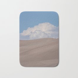 Sand Dunes against Blue Sky Bath Mat