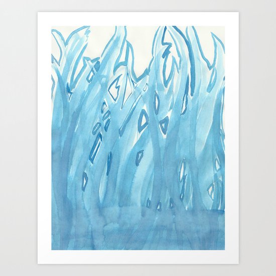 blueflames Art Print