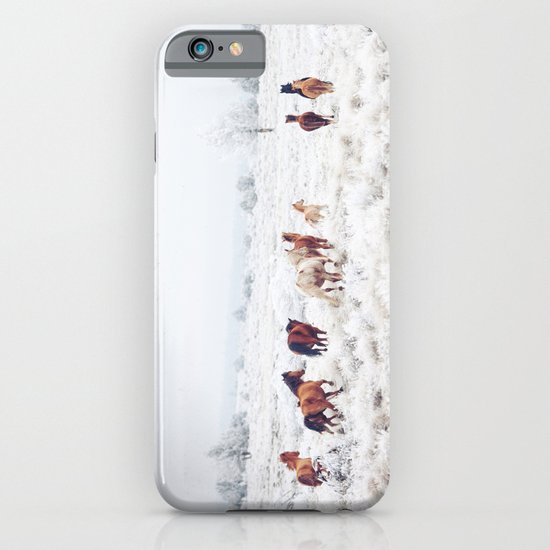 Winter Horses iPhone & iPod Case