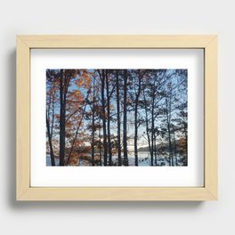 Blue Sky Silhouette Recessed Framed Print