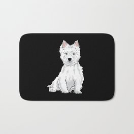Westie Dog West Highland White Terrier Gift Bath Mat