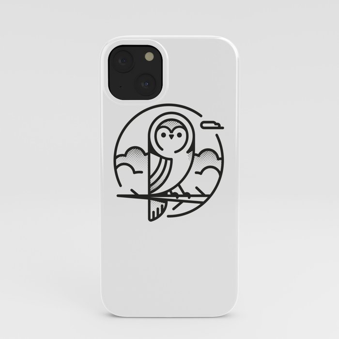 Owl - Black & White iPhone Case