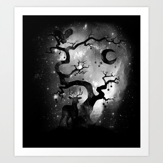Stardust Forest Art Print