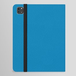 Ibiza Blue pure pastel cerulean blue solid color modern abstract pattern  iPad Folio Case