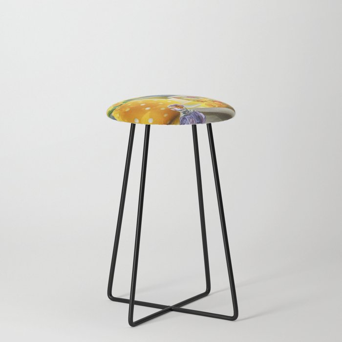 Sunny Springtime Windowsill  Counter Stool