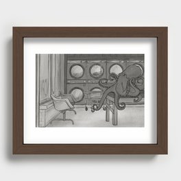 Octopus At The Laundry Mat Recessed Framed Print