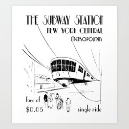 The Subway Station Art Print
