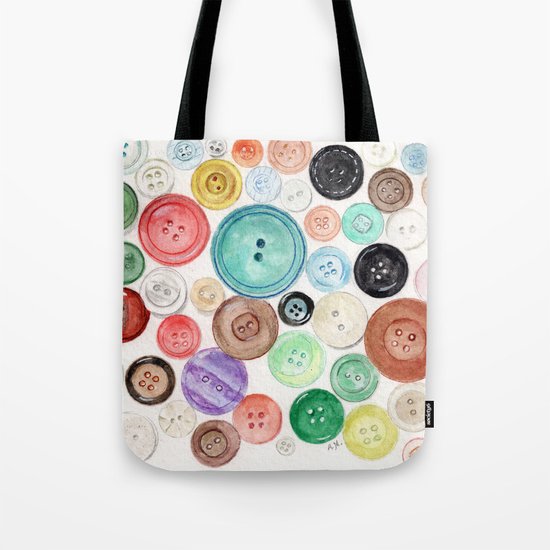 Buttons! Tote Bag