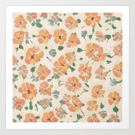  Spring flowers that feel the warmth Art Print