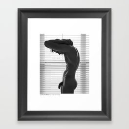 Male Nude Self-Portrait Framed Art Print