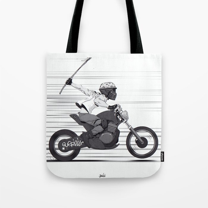 Guerilla Biker Tote Bag