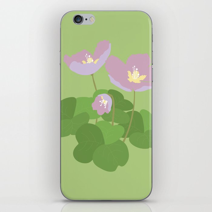 Clover Flower Art Print iPhone Skin