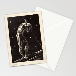 "Night" by Rockwell Kent (1919) Stationery Card