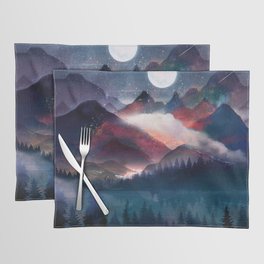 Mountain Lake Under the Stars Placemat